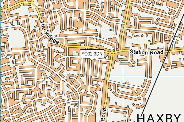 YO32 3DN map - OS VectorMap District (Ordnance Survey)