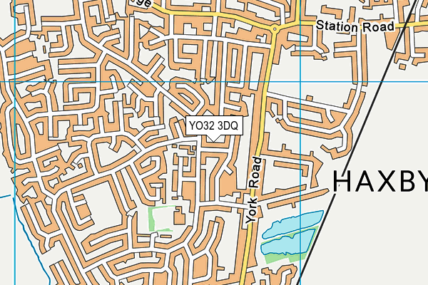 YO32 3DQ map - OS VectorMap District (Ordnance Survey)