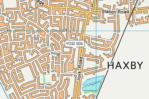 YO32 3DS map - OS VectorMap District (Ordnance Survey)