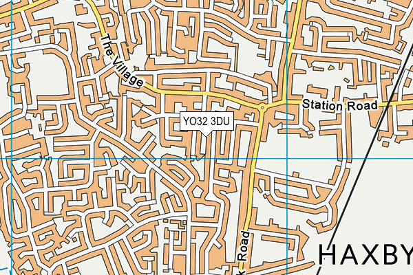 YO32 3DU map - OS VectorMap District (Ordnance Survey)