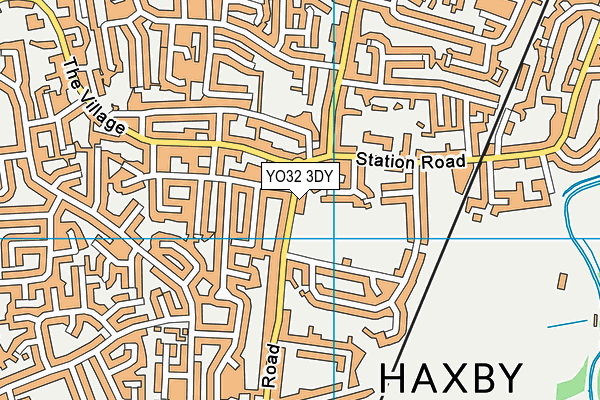 YO32 3DY map - OS VectorMap District (Ordnance Survey)