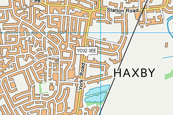 YO32 3EE map - OS VectorMap District (Ordnance Survey)