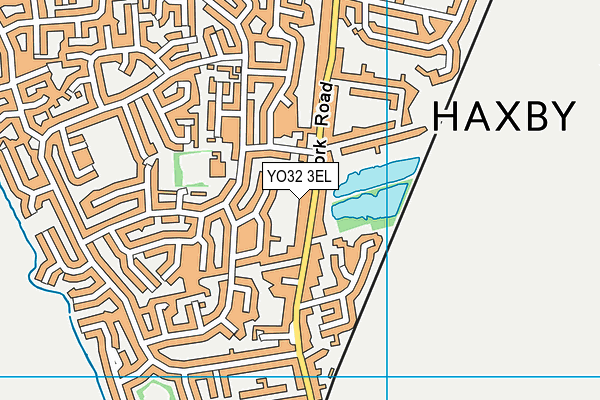 YO32 3EL map - OS VectorMap District (Ordnance Survey)