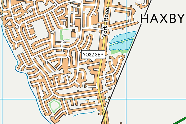 YO32 3EP map - OS VectorMap District (Ordnance Survey)