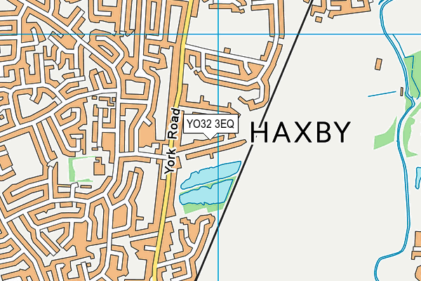 YO32 3EQ map - OS VectorMap District (Ordnance Survey)