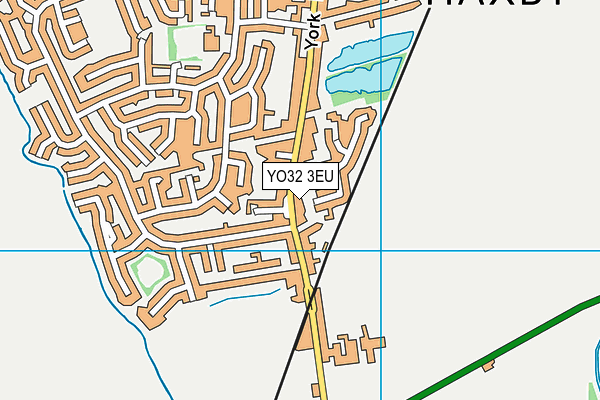 YO32 3EU map - OS VectorMap District (Ordnance Survey)