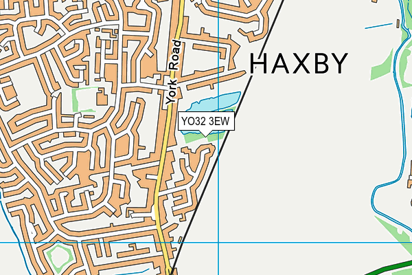 YO32 3EW map - OS VectorMap District (Ordnance Survey)