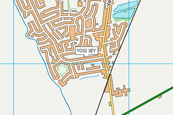 YO32 3EY map - OS VectorMap District (Ordnance Survey)