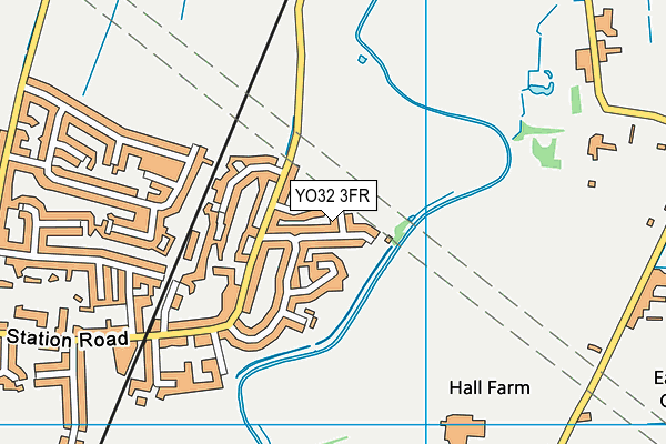 YO32 3FR map - OS VectorMap District (Ordnance Survey)