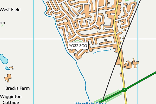 YO32 3GQ map - OS VectorMap District (Ordnance Survey)