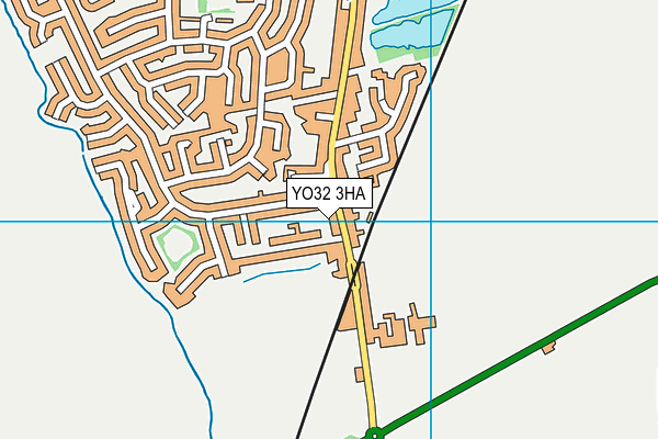 YO32 3HA map - OS VectorMap District (Ordnance Survey)