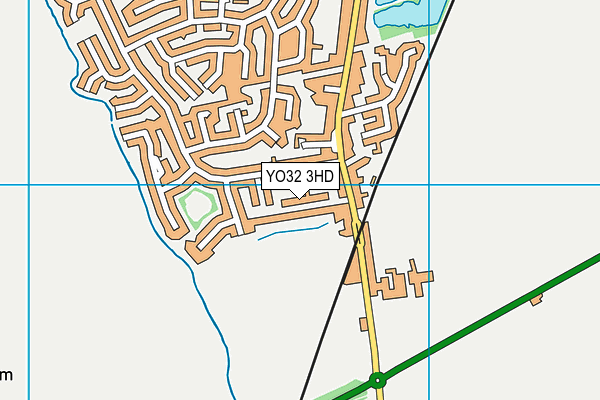 YO32 3HD map - OS VectorMap District (Ordnance Survey)