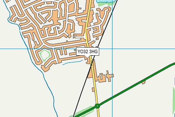YO32 3HG map - OS VectorMap District (Ordnance Survey)
