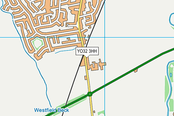 YO32 3HH map - OS VectorMap District (Ordnance Survey)