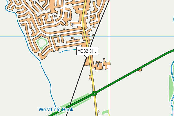 YO32 3HJ map - OS VectorMap District (Ordnance Survey)