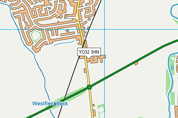 YO32 3HN map - OS VectorMap District (Ordnance Survey)