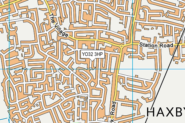 YO32 3HP map - OS VectorMap District (Ordnance Survey)