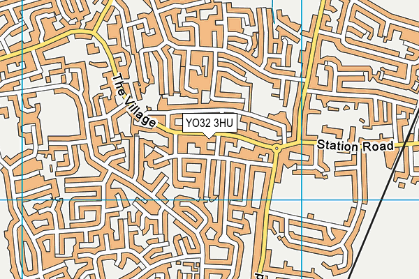 YO32 3HU map - OS VectorMap District (Ordnance Survey)