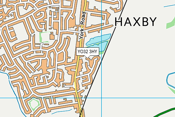 YO32 3HY map - OS VectorMap District (Ordnance Survey)