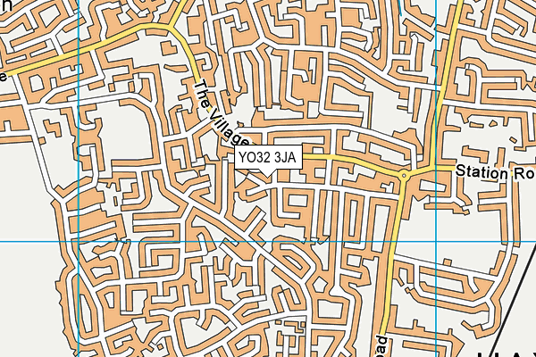 YO32 3JA map - OS VectorMap District (Ordnance Survey)