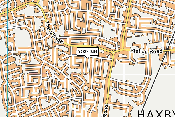 YO32 3JB map - OS VectorMap District (Ordnance Survey)