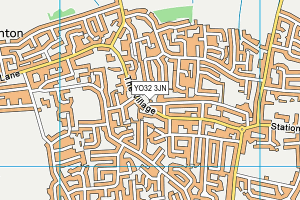 YO32 3JN map - OS VectorMap District (Ordnance Survey)