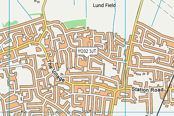 YO32 3JT map - OS VectorMap District (Ordnance Survey)