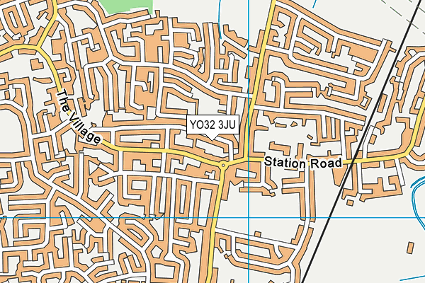 YO32 3JU map - OS VectorMap District (Ordnance Survey)