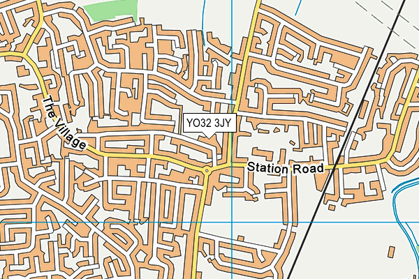 YO32 3JY map - OS VectorMap District (Ordnance Survey)