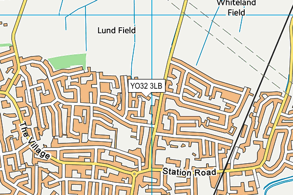 YO32 3LB map - OS VectorMap District (Ordnance Survey)