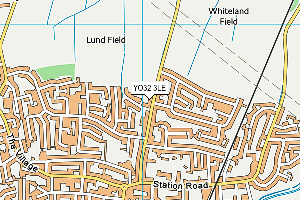 YO32 3LE map - OS VectorMap District (Ordnance Survey)