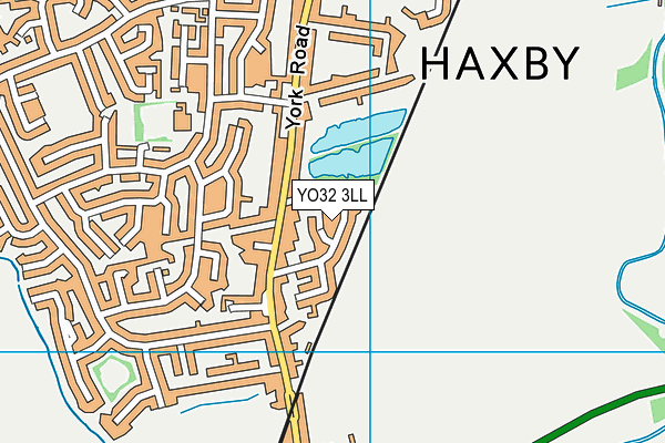 YO32 3LL map - OS VectorMap District (Ordnance Survey)