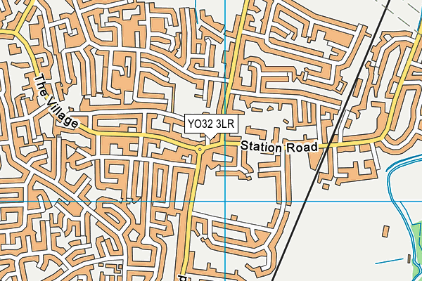 YO32 3LR map - OS VectorMap District (Ordnance Survey)