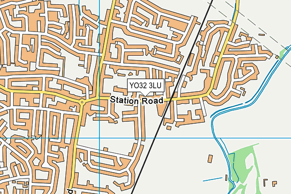 YO32 3LU map - OS VectorMap District (Ordnance Survey)