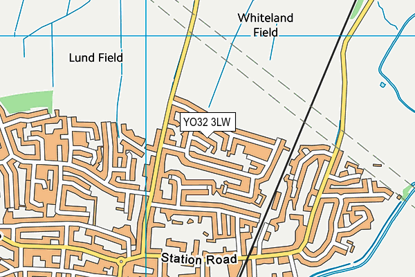 YO32 3LW map - OS VectorMap District (Ordnance Survey)