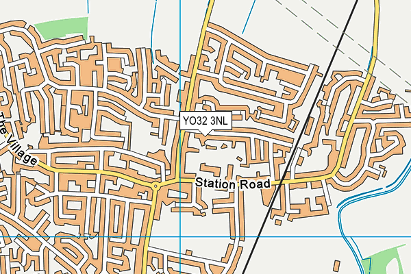 YO32 3NL map - OS VectorMap District (Ordnance Survey)