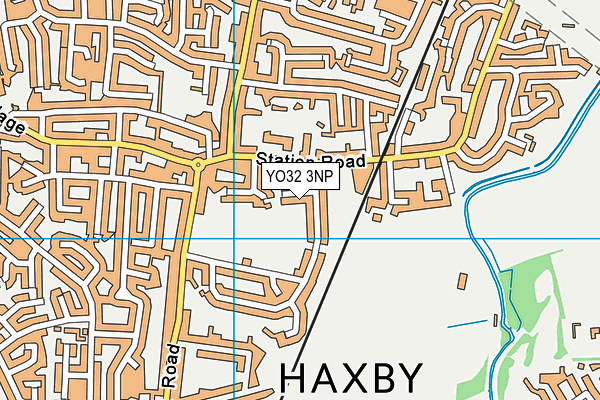 YO32 3NP map - OS VectorMap District (Ordnance Survey)