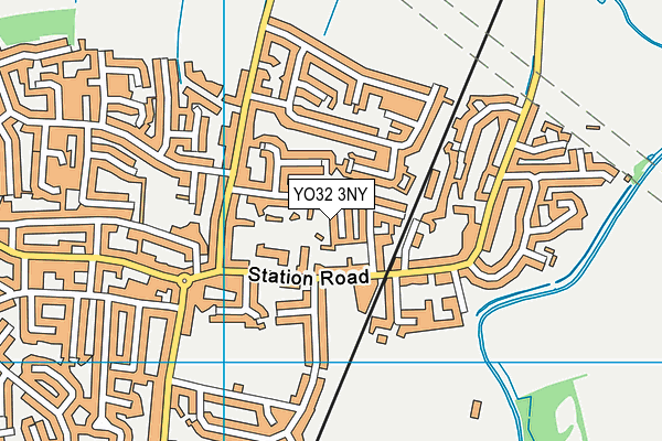 YO32 3NY map - OS VectorMap District (Ordnance Survey)