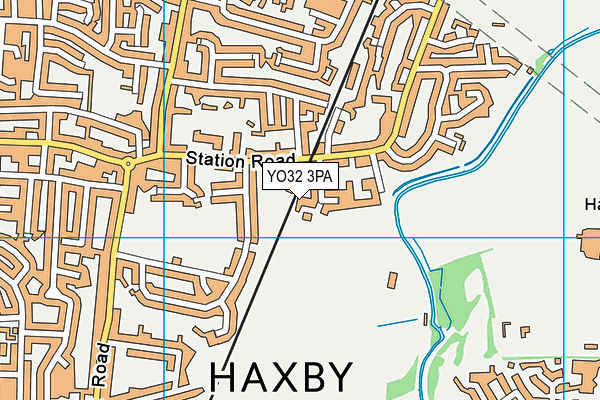 YO32 3PA map - OS VectorMap District (Ordnance Survey)