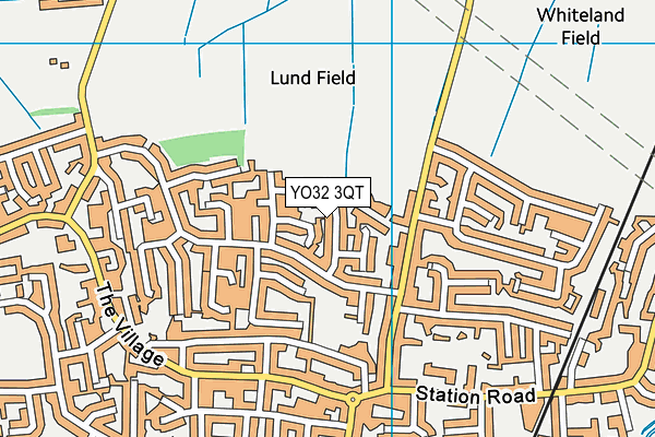 YO32 3QT map - OS VectorMap District (Ordnance Survey)
