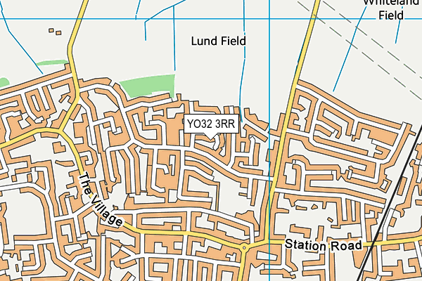 YO32 3RR map - OS VectorMap District (Ordnance Survey)