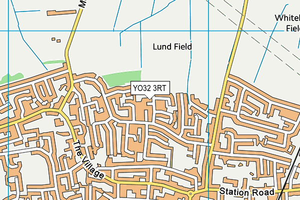 YO32 3RT map - OS VectorMap District (Ordnance Survey)