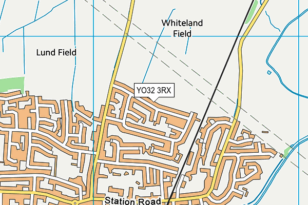 YO32 3RX map - OS VectorMap District (Ordnance Survey)