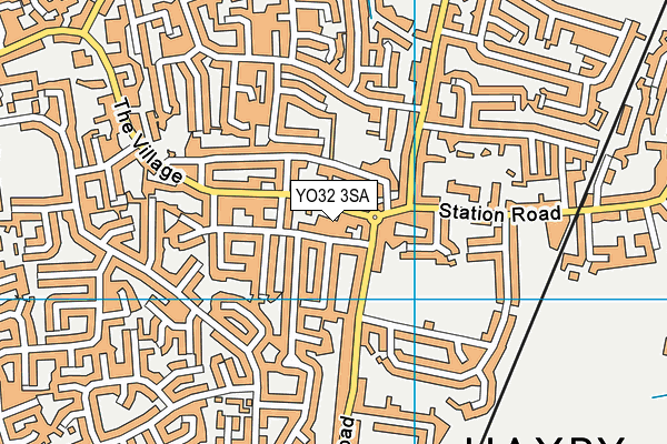 YO32 3SA map - OS VectorMap District (Ordnance Survey)