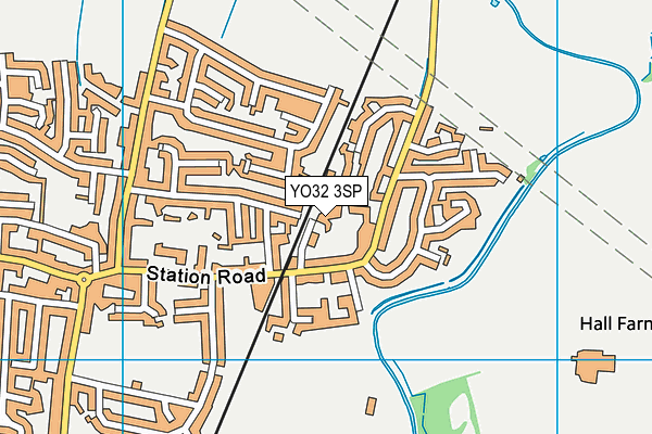 YO32 3SP map - OS VectorMap District (Ordnance Survey)