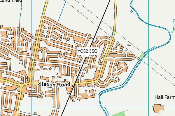 YO32 3SQ map - OS VectorMap District (Ordnance Survey)