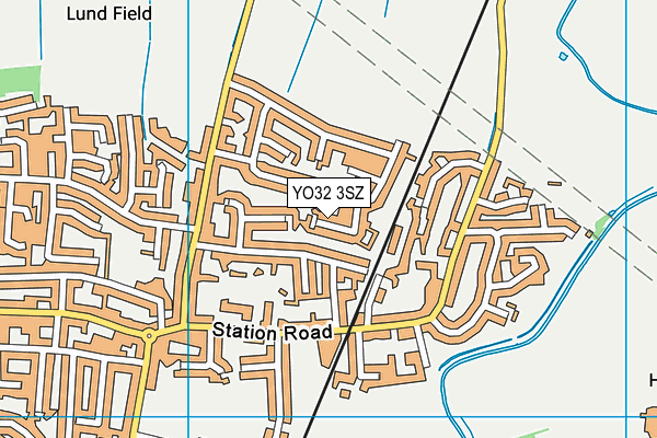 YO32 3SZ map - OS VectorMap District (Ordnance Survey)