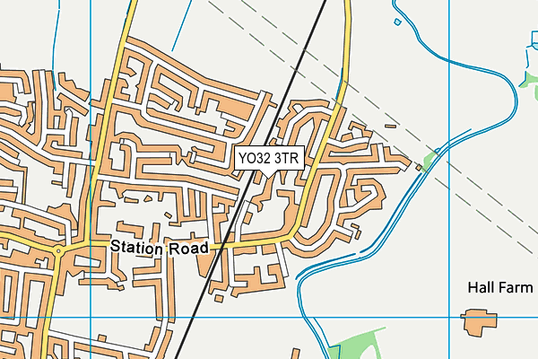 YO32 3TR map - OS VectorMap District (Ordnance Survey)