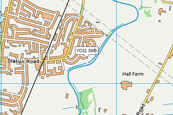 YO32 3WB map - OS VectorMap District (Ordnance Survey)