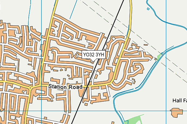 YO32 3YH map - OS VectorMap District (Ordnance Survey)